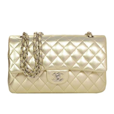 chanel gold quilted bag|Chanel bag new original.